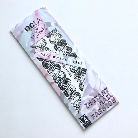 NCLA Nail Wraps Decals Manicure Karen G Geometric - Picture 1 of 2